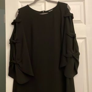 Black knee length cocktail dress